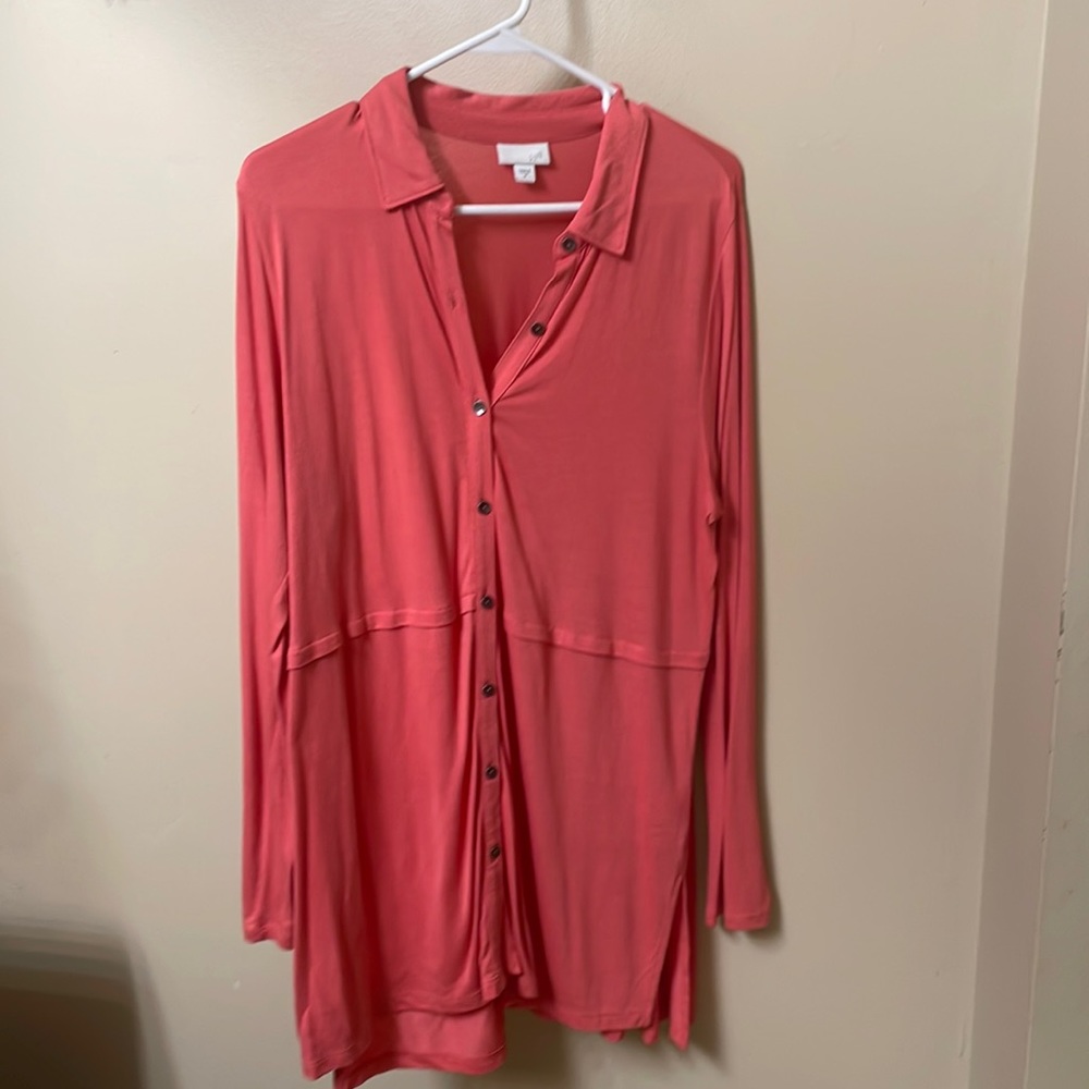 J Jill Tunic, Coral in color